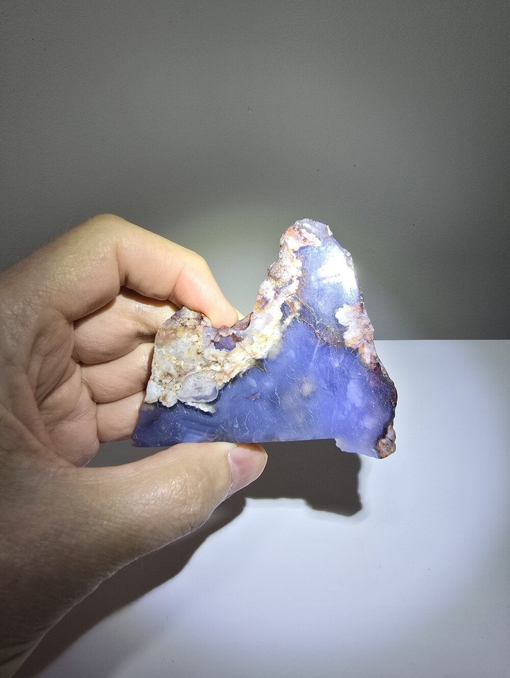 Blue Flower Agate Crystal Freeform #J